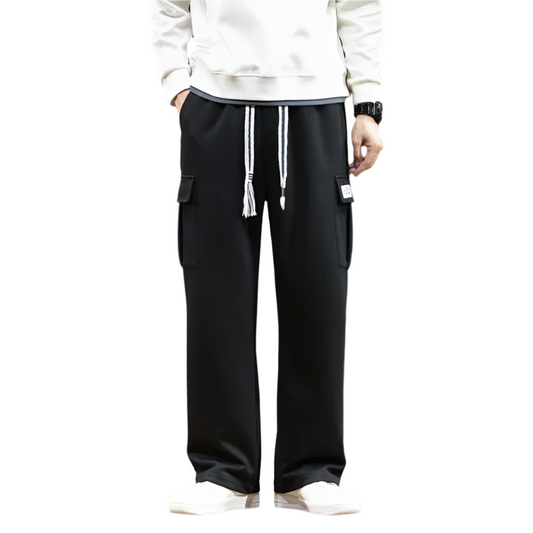 Lorenzo – Comfortabele Heren Velvet Cargo Joggingbroek