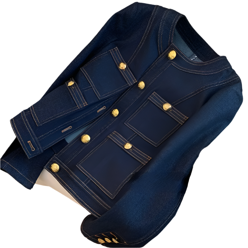 Elena – Gedetailleerd Damesvest met Knopen