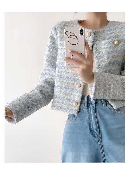 Camille – Chic Women's Tweed Blazer
