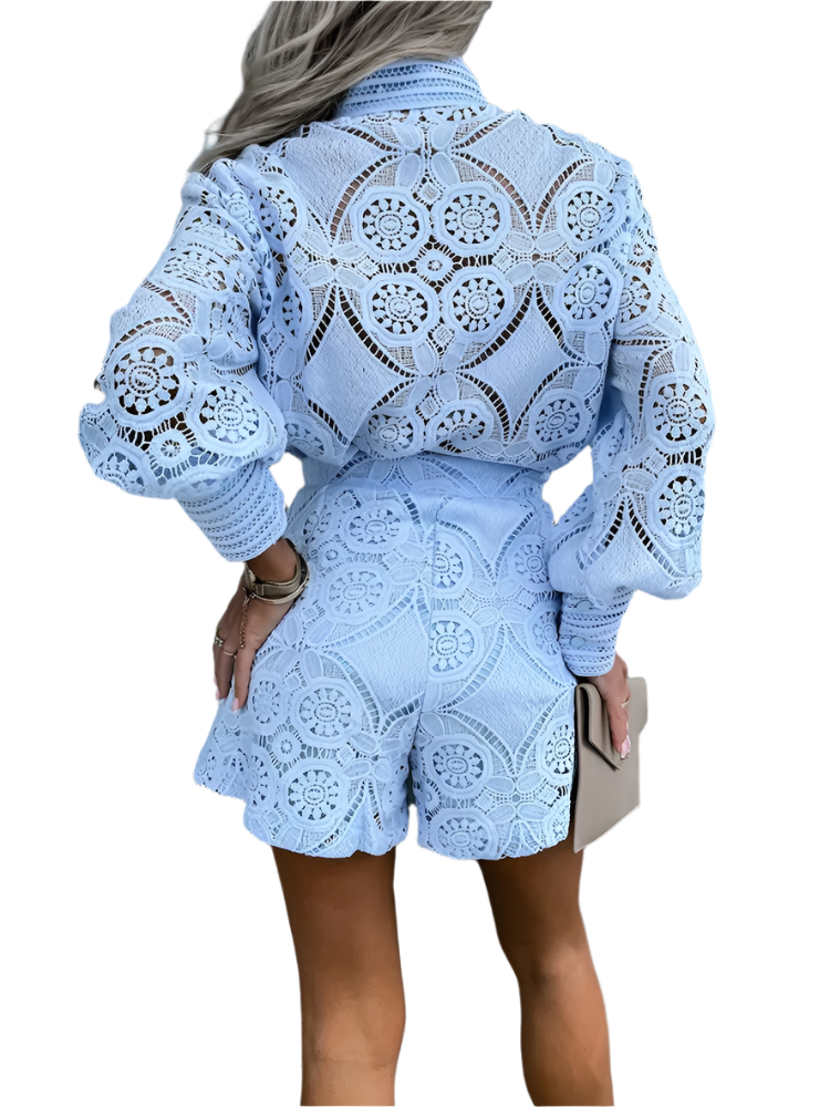 Isabella – Elegante Dames Zomerset met Fijne Kanten