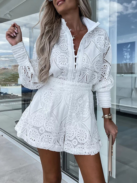 Isabella – Elegante Dames Zomerset met Fijne Kanten