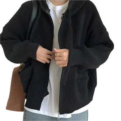 Amélie – Oversized Dames Gebreide Trui met Rits