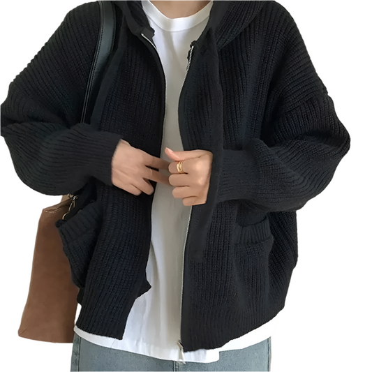 Amélie – Oversized Dames Gebreide Trui met Rits
