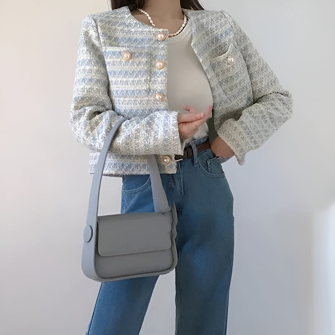 Camille – Chic Women's Tweed Blazer