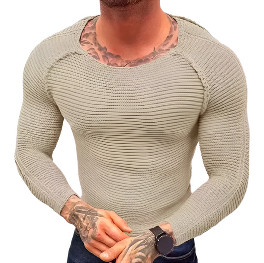Emiliano – Casual Patchwork Sweater for Men