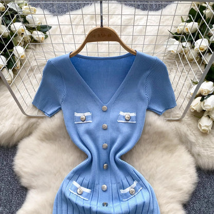 Valeria™ – Elegante Gebreide Bodycon Jurk