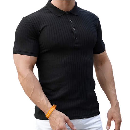 Lorenzo – Slim-Fit Ademend Polo voor Mannen