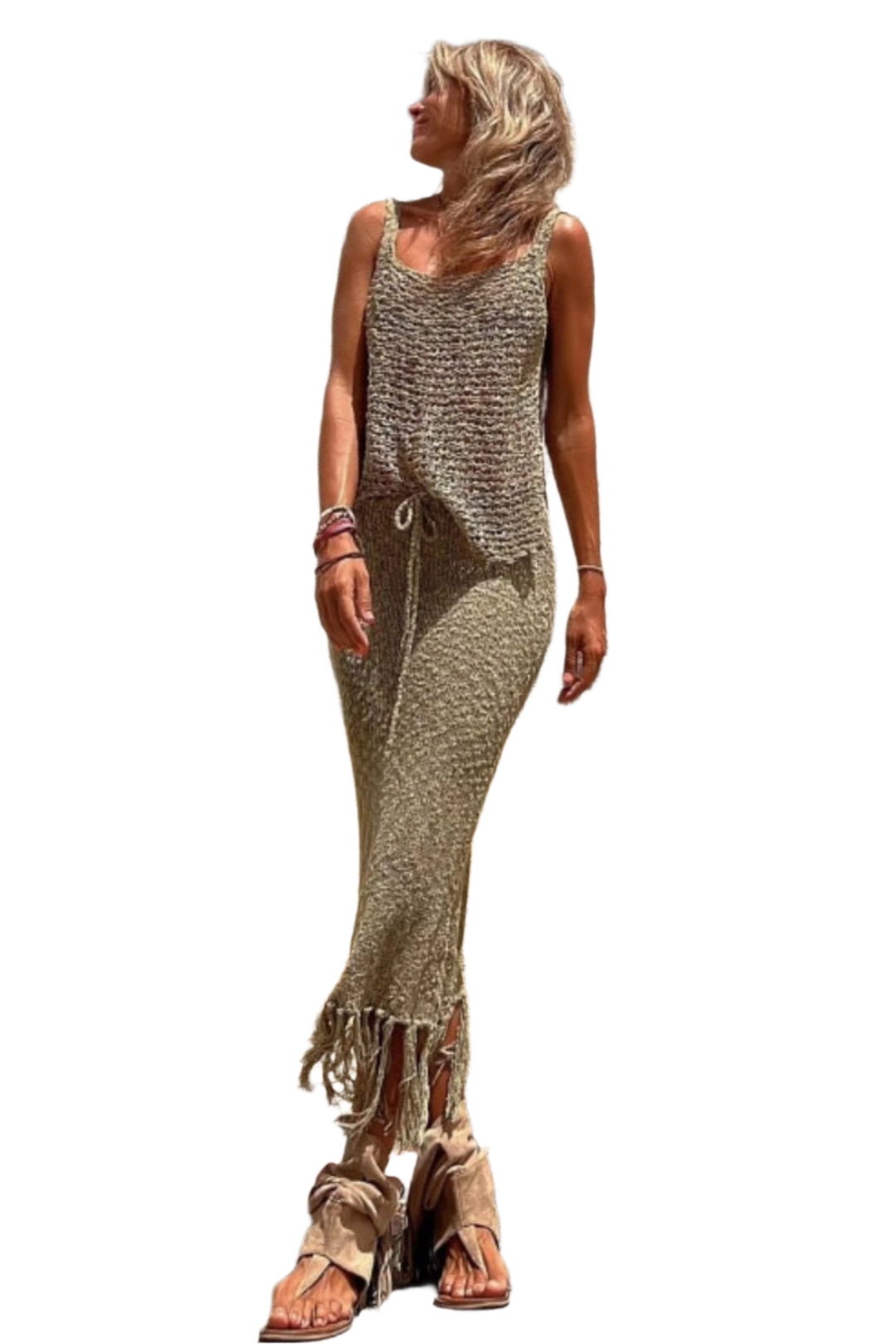 Amara – Bohemian Gehaakte Dames Tweedelige Outfit