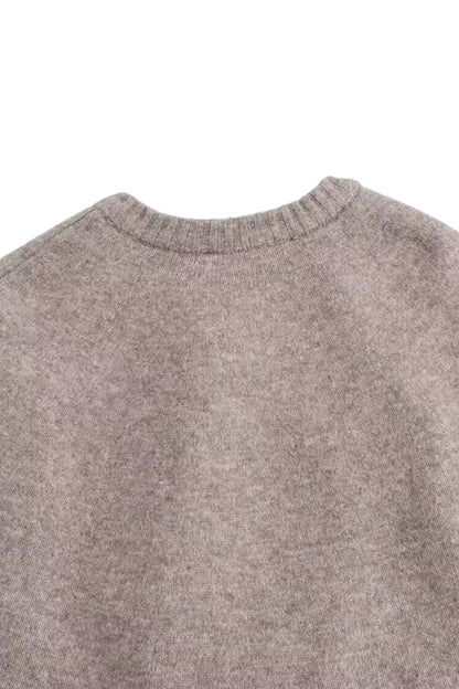 Aurora – Casual Cape-Style Damesvest met Ronde Hals