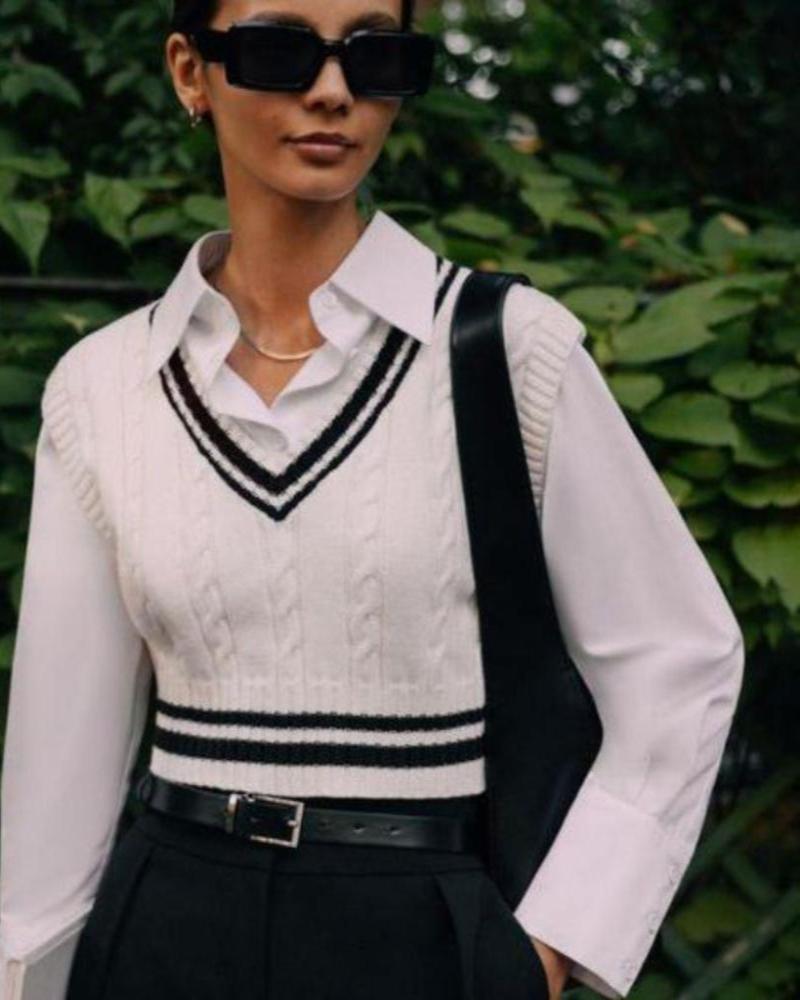Sofia – Comfortabele Gebreide Dames Sweater Vest