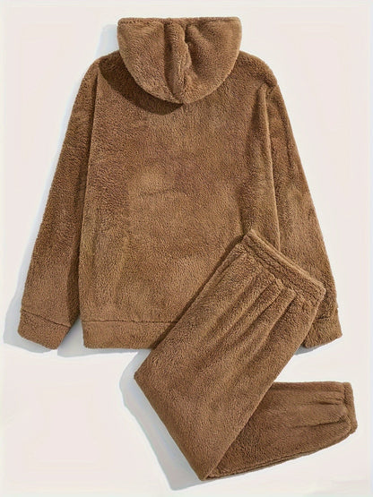 Lorenzo – Mannen 2-Delige Teddy Fleece Pyjama Set