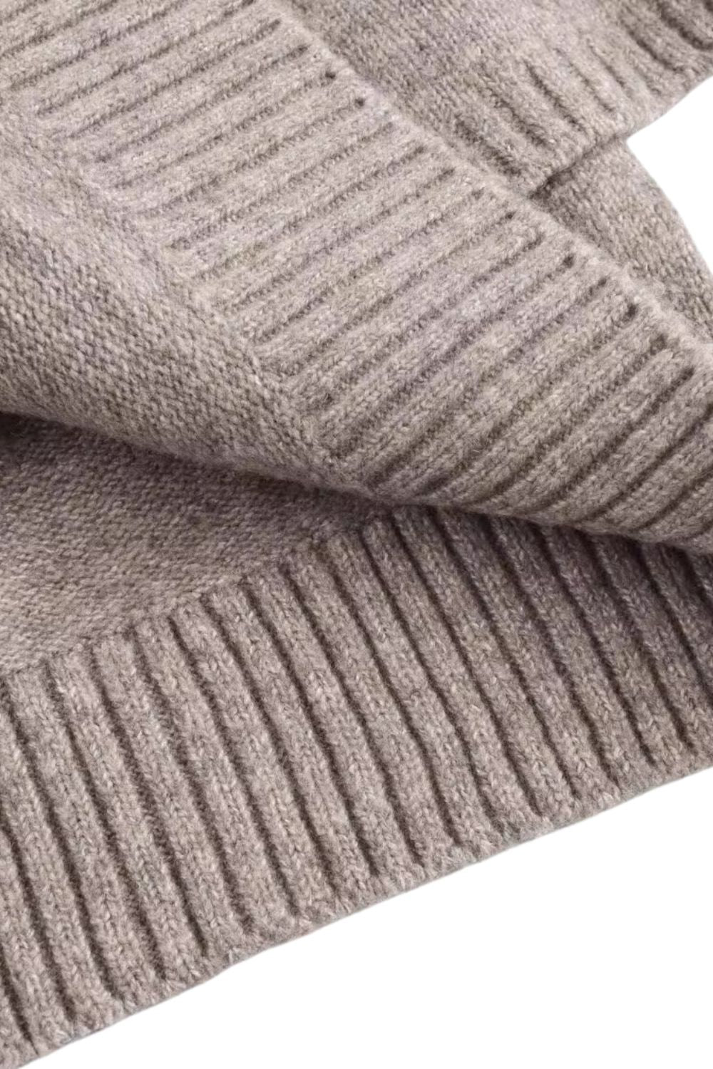 Aurora – Casual Cape-Style Damesvest met Ronde Hals