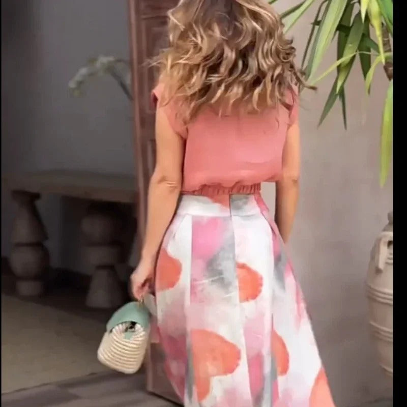 Sofia – Stijlvolle Mouwloze Dames Tweedelige Outfit