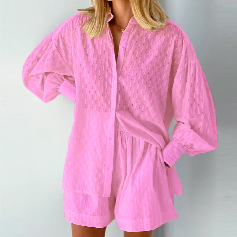 Elena – Lichtgewicht Dames Zomer T-shirt en Short Set