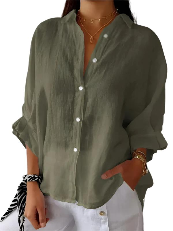 Gabriëlla – Lichtgewicht Dames Linnen Blouse