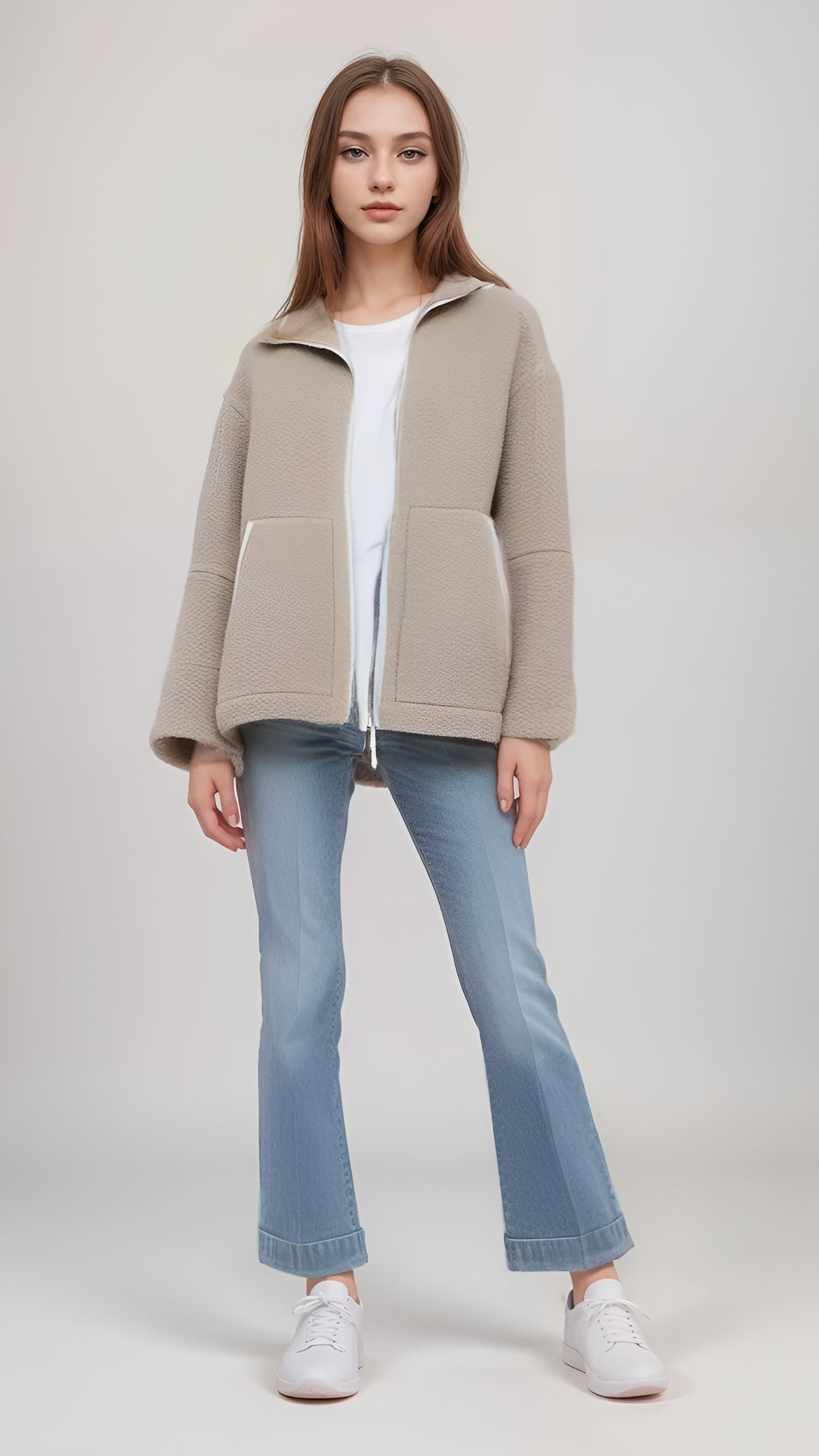 Clara – Warme Teddy Fleece Damesjacket