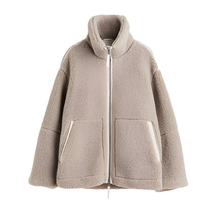 Clara – Warme Teddy Fleece Damesjacket