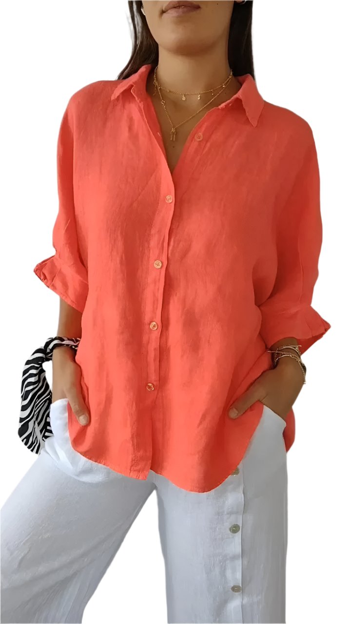 Gabriëlla – Lichtgewicht Dames Linnen Blouse