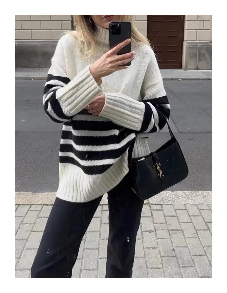 Clara – Oversized Damestrui met Nautisch Inspiratie