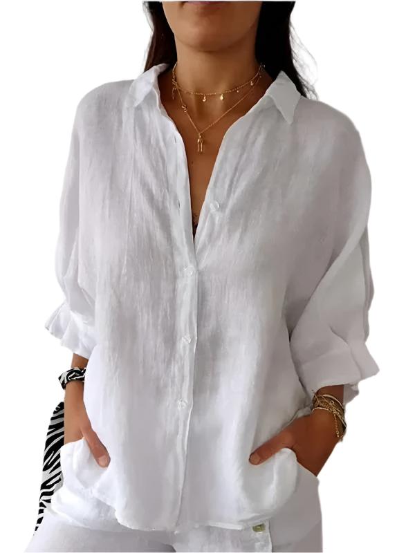 Gabriëlla – Lichtgewicht Dames Linnen Blouse