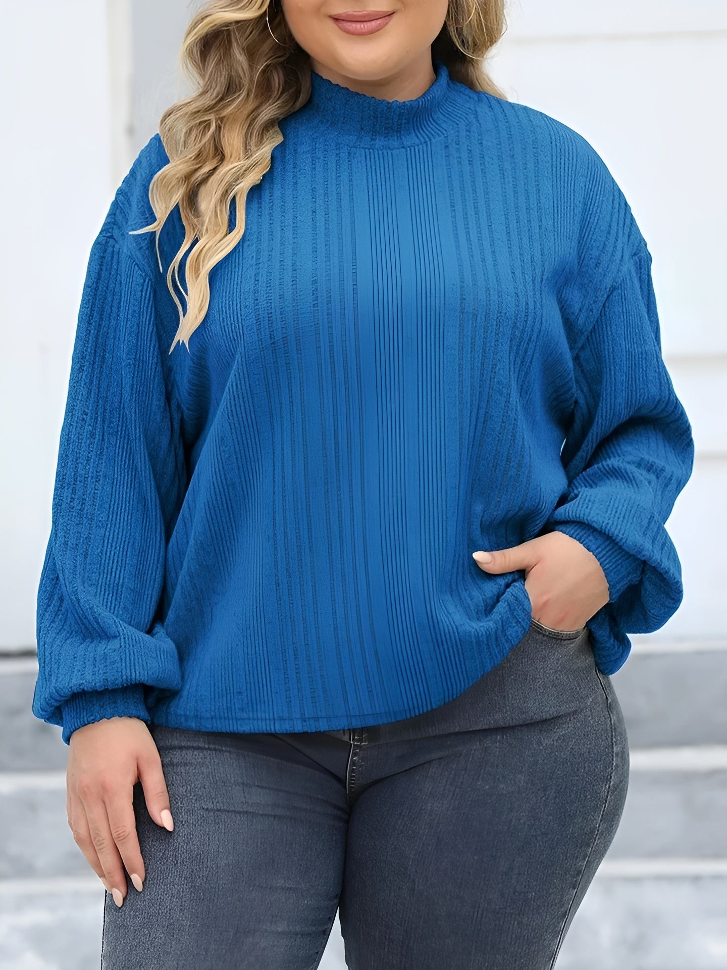 Gianna – Plus Size Women's Turtleneck Sweater