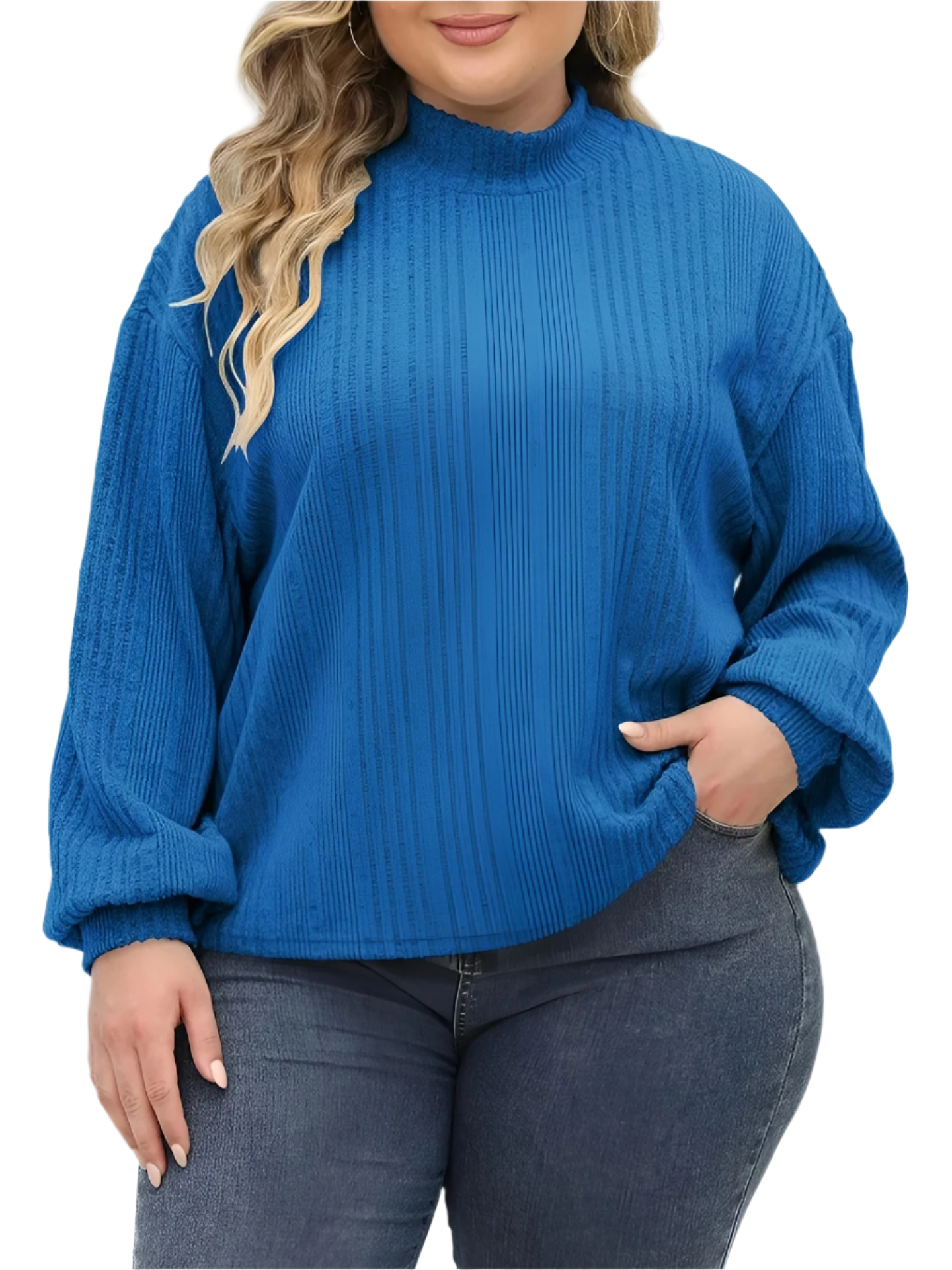 Gianna – Plus Size Women's Turtleneck Sweater