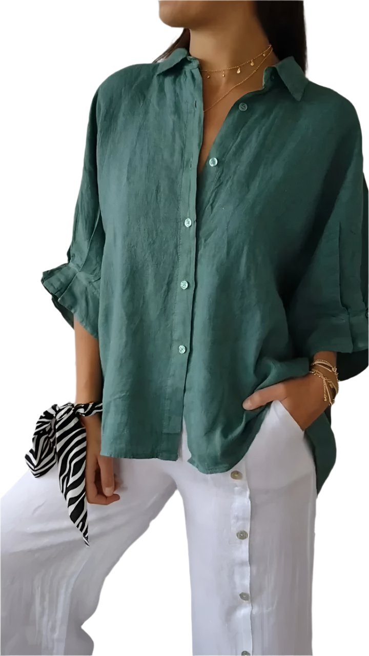 Gabriëlla – Lichtgewicht Dames Linnen Blouse