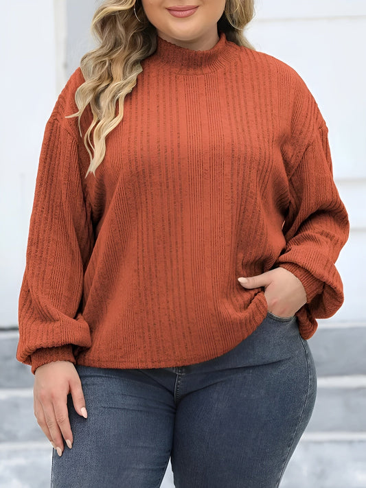 Gianna – Plus Size Women's Turtleneck Sweater