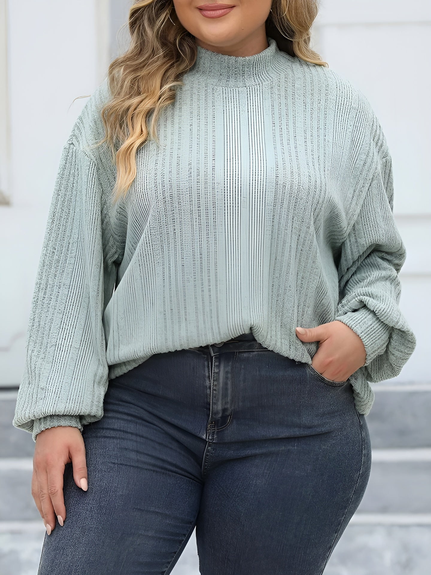 Gianna – Plus Size Women's Turtleneck Sweater
