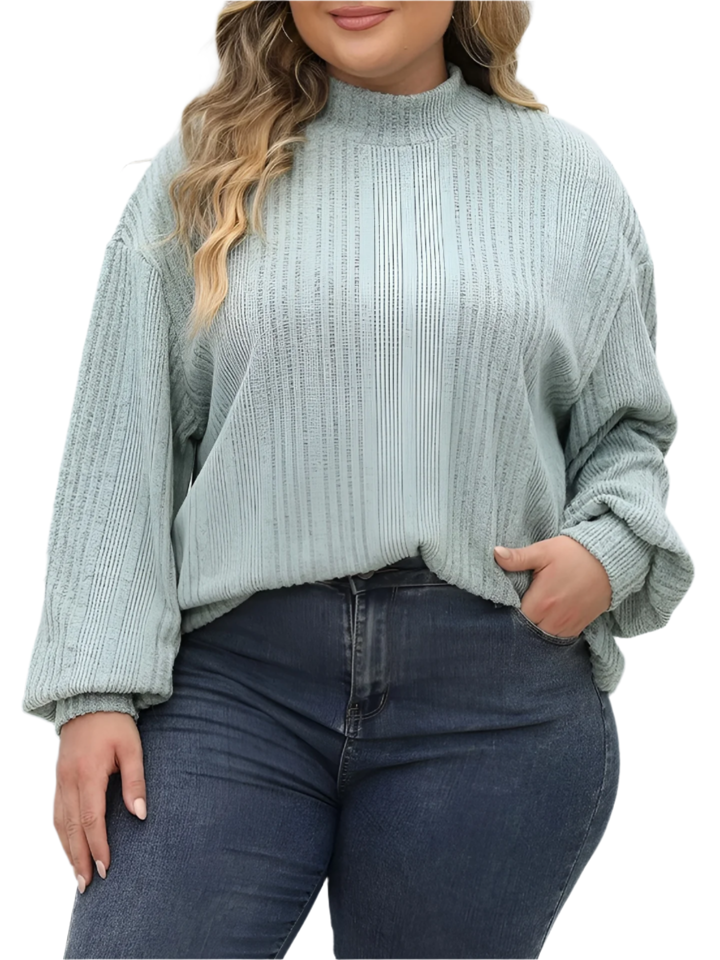 Gianna – Plus Size Women's Turtleneck Sweater
