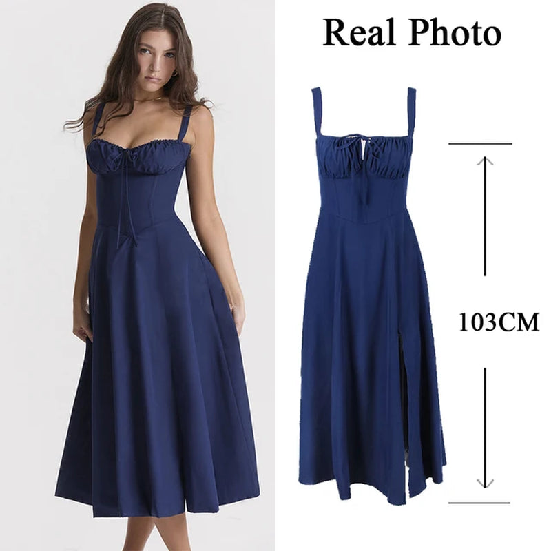 Clara – Dames Zomerjurk met Bloemen en Strikdetail