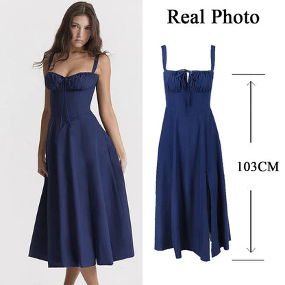 Clara – Dames Zomerjurk met Bloemen en Strikdetail