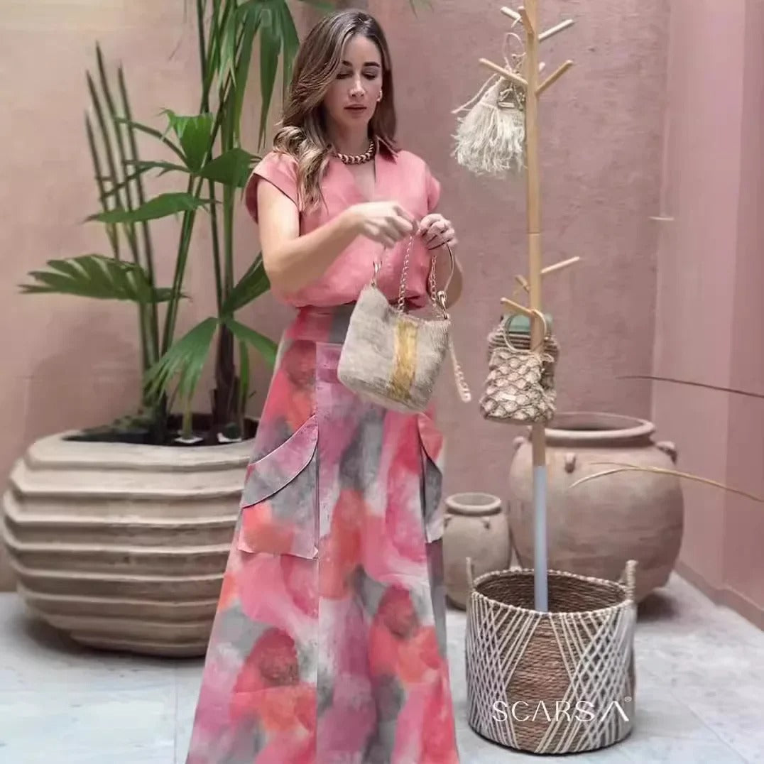 Sofia – Stijlvolle Mouwloze Dames Tweedelige Outfit