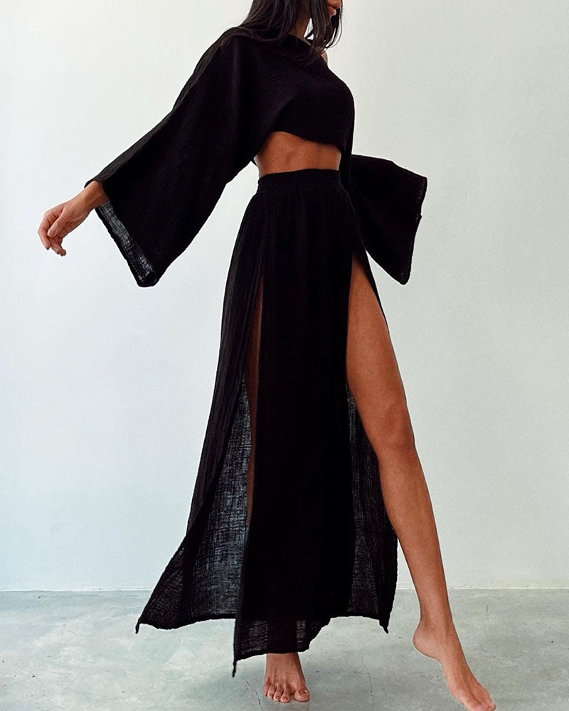 Elena – Boho-Chic Dames Katoenen Rookset