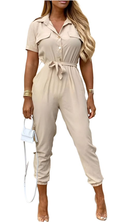 Sofia – Dames Casual Utility Jumpsuit