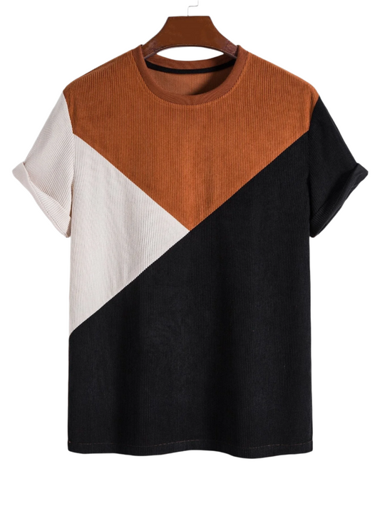 Luca – Modern Color Block Men's T-Shirt