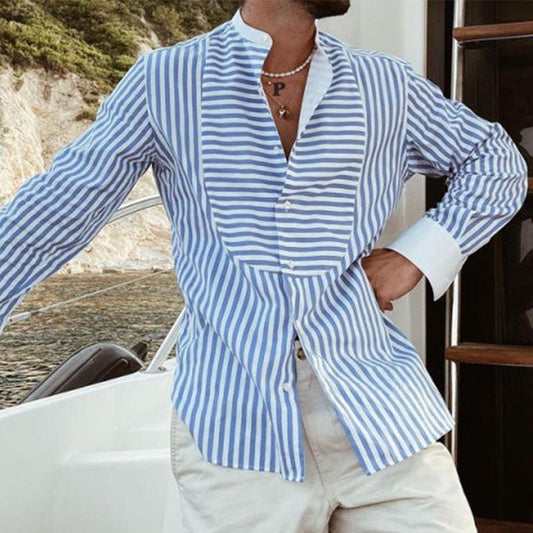 Mateo – Slim-Fit Casual Overhemd voor Heren met Strepen
